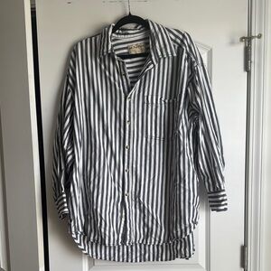 Striped Button-Up Shirt